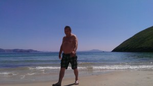 My dear friend Ben (RIP) who passed away last Christmas in Motorbike crash. Picture taken on Keem bay summer 2013